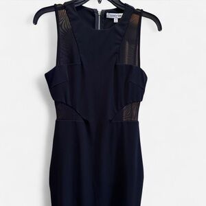 Elizabeth and James Mesh Panel Black sleeveless Dress size Small retails $395